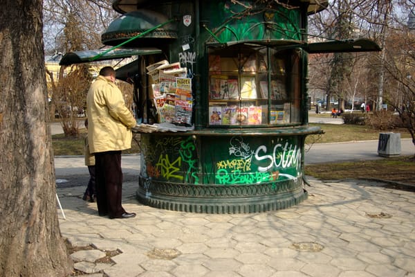Newspaper stand